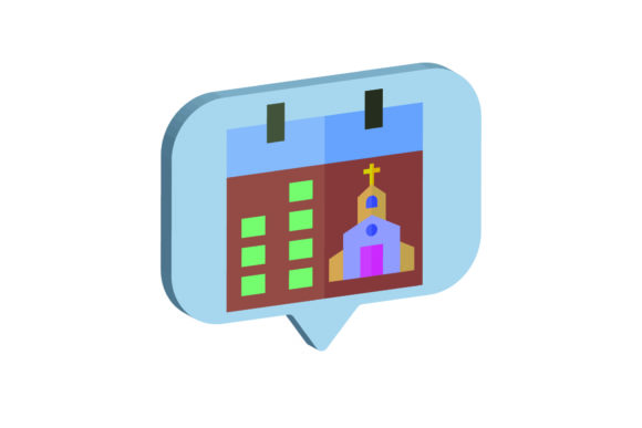3D Easter Icon Calendar