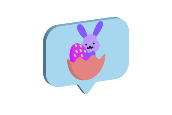 3D Easter Icon Rabbit