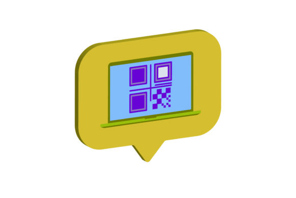 3D Icon Laptop Code