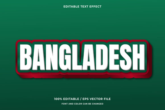 Bangladesh 3D Editable Text Effect: A Strategic Tool for Creative Professionals
