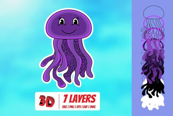 Bringing the Deep Sea to Your Craft Table: The Versatility of 3D Jellyfish SVG Files