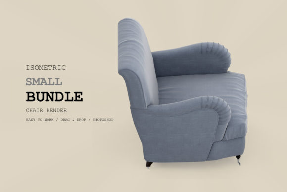 Elevating Visual Narratives with the Isometric Armchair 3D Rendering Pack 6