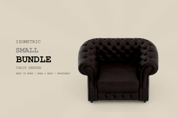 Isometric Armchair 3D Rendering Pac 115