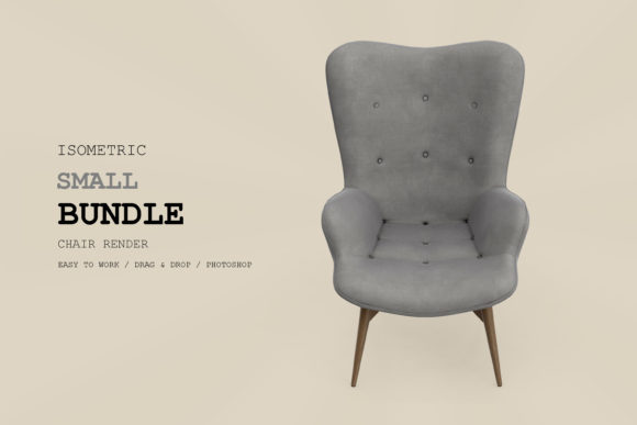 Isometric Armchair 3D Rendering Pac 127