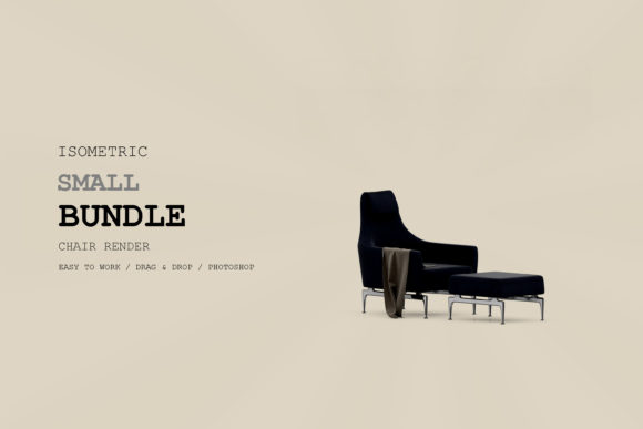 Isometric Armchair 3D Rendering Pac 139