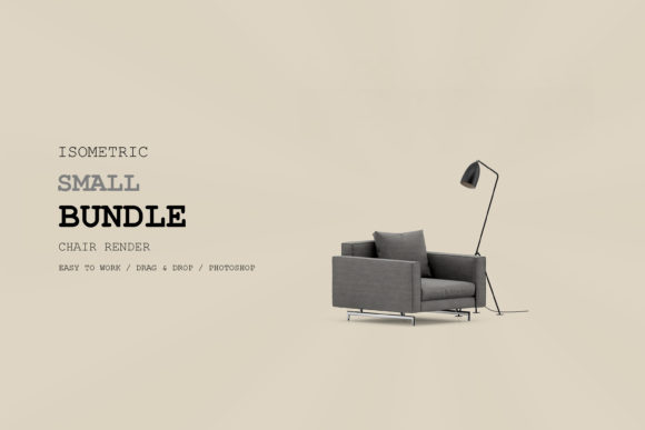 Isometric Armchair 3D Rendering Pac 142