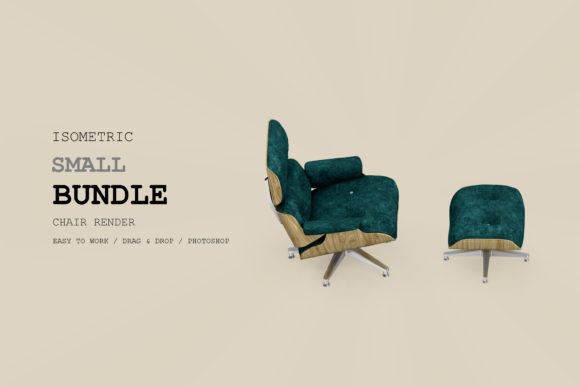 Isometric Armchair 3D Rendering Pack 38