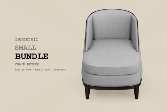 Isometric Armchair 3D Rendering Pack 67
