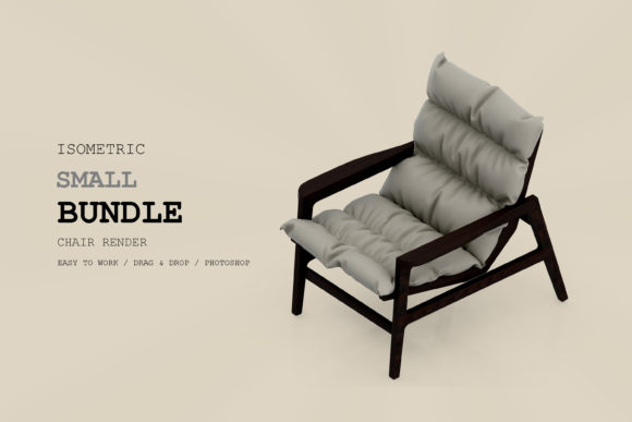 Isometric Armchair 3D Rendering Pack 68