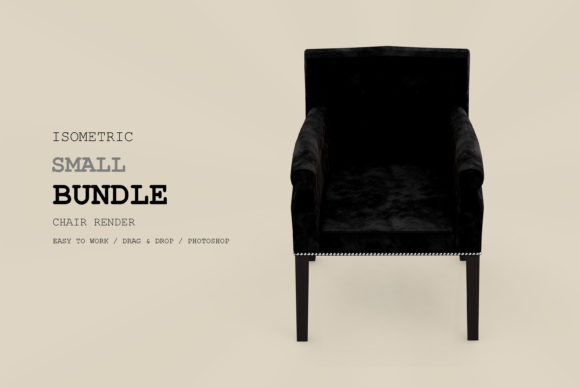 Isometric Armchair 3D Rendering Pack 78