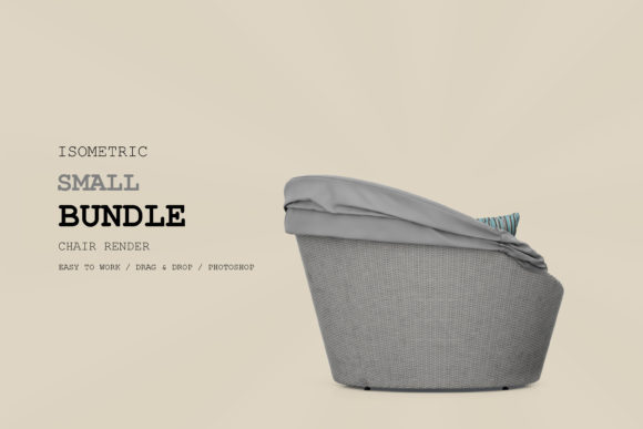 Isometric Armchair 3D Rendering Pack 94