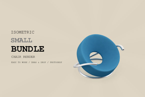 Isometric Chair 3D Render Pack 12
