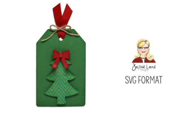 Tree Gift Tag SVG Cutting Template for Creative Projects